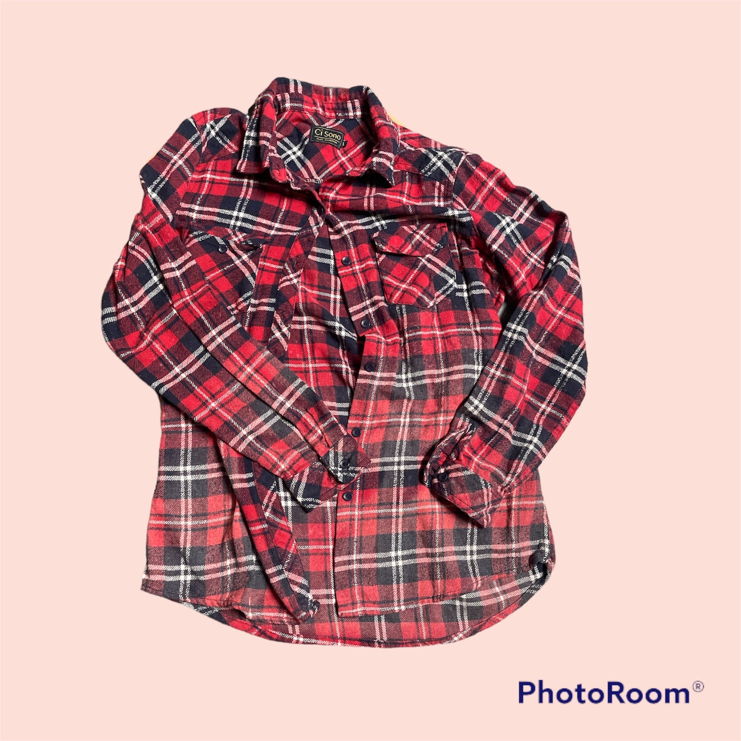 Bleached Red Plaid Flannel