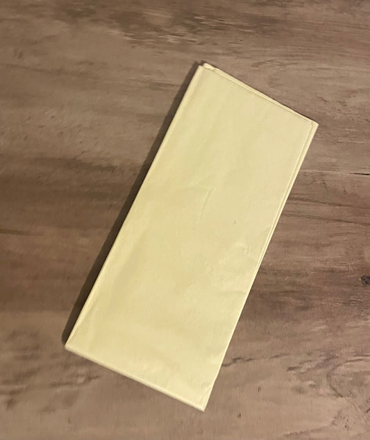 Off White/Lt Yellow Tissue Paper