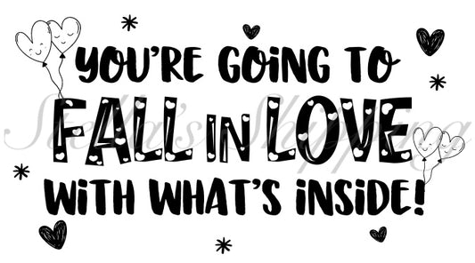 Fall In Love Thermal Stickers