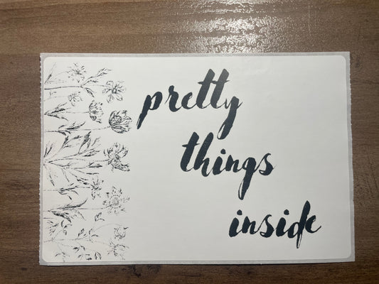 4x6 Pretty Things Inside Thermal Sticker