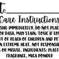 Scent Care Instructions Thermal Stickers