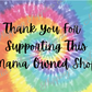 Tie Dye Mama Owned TY Cards