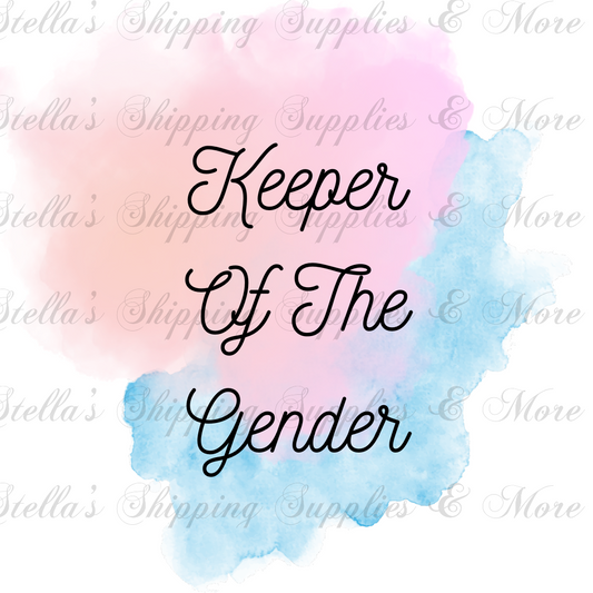 Keeper Of The Gender Digital/Sticker