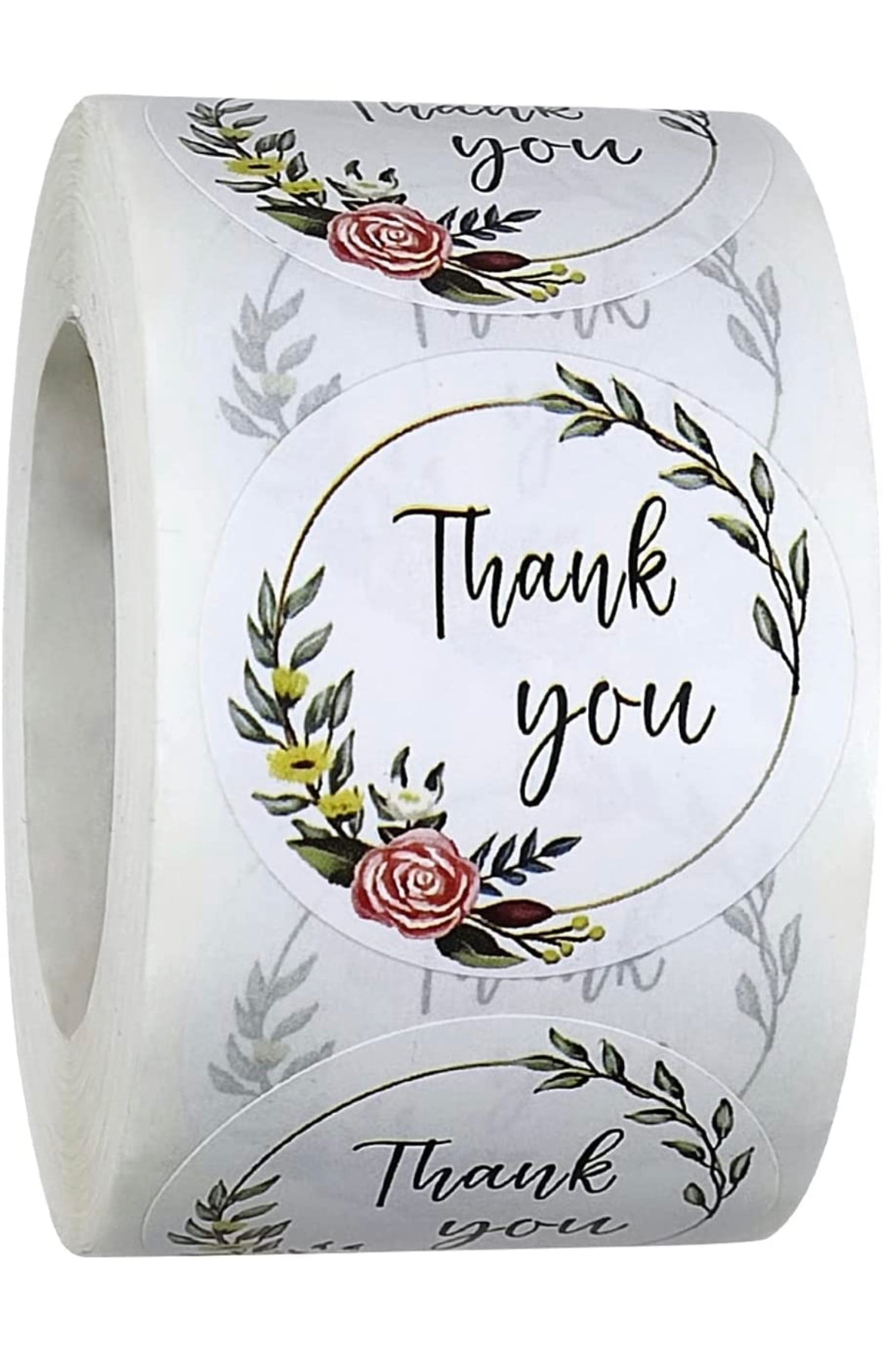 White Floral Stickers