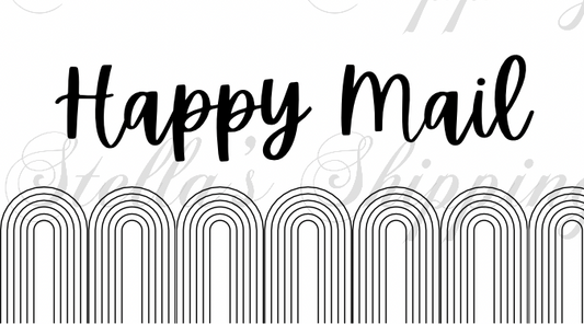 Boho Happy Mail Thermal Stickers