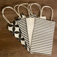 Black & White 5.25x8.44x3 Kraft Bags